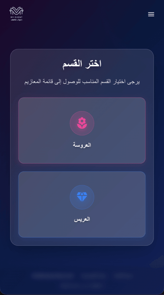 تقسيم الضيوف